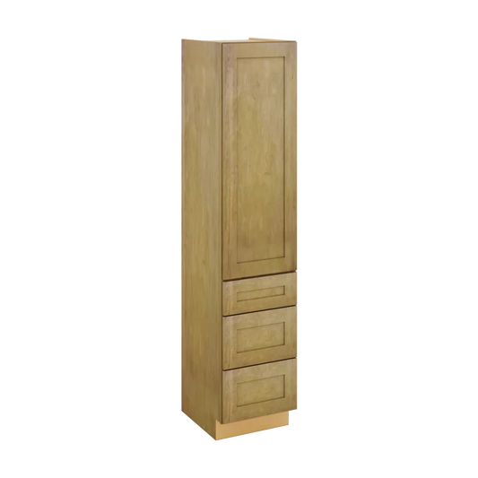 Modernform Cabinet Natural Shaker 18" W X 84" H X 21" D Vanity Linen Cabinet