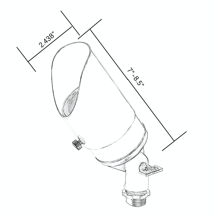 Rein Adjustable Bronze Spotlight