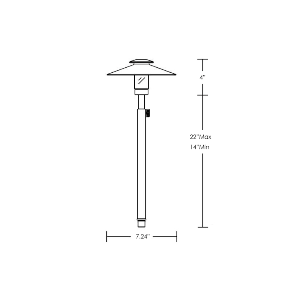 Stelvio BAB Brass Adjustable Pathlight