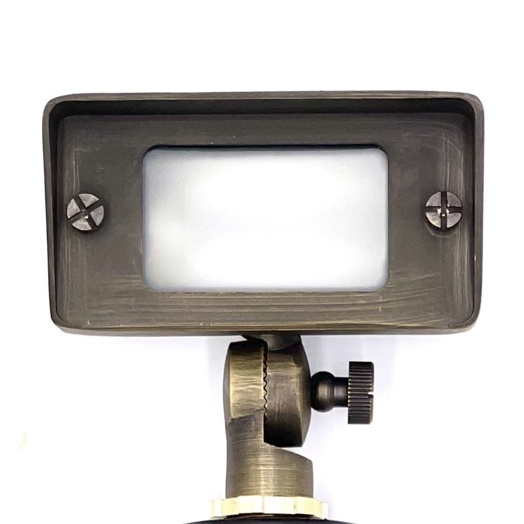 Tulay Antique Brass Squared Flood Light