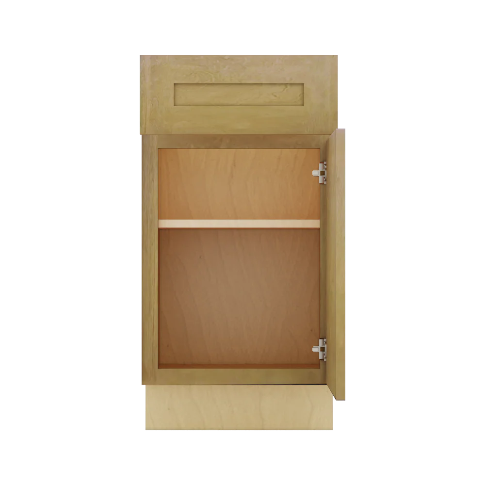 Modernform Cabinet Natural Shaker 18" W X 34 1/2" H X 21" D Base 1 Door/1 Drawer