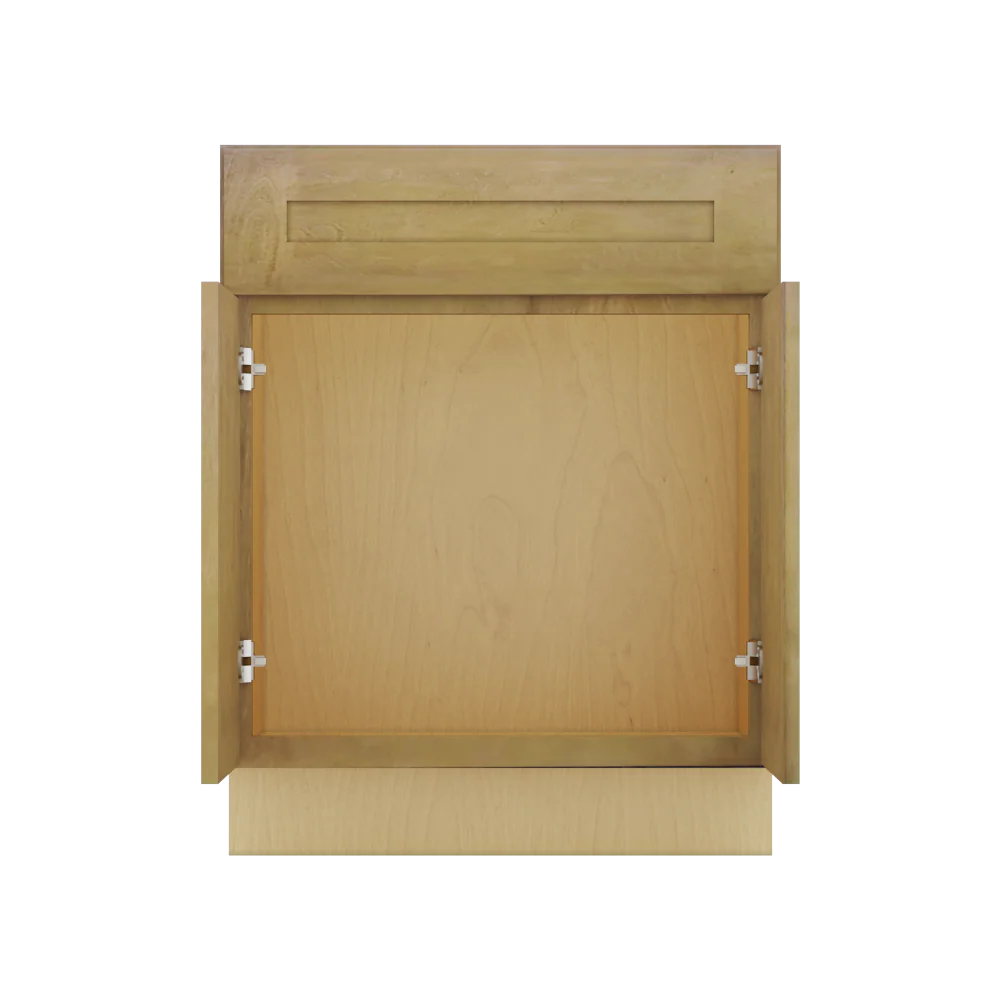 Modernform Cabinet Natural Shaker 27" W X 34 1/2" H X 21" D Sink Base 2 Doors/1 False Front