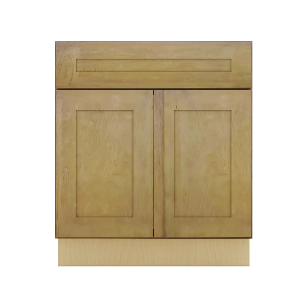 Modernform Cabinet Natural Shaker 30" W X 34 1/2" H X 21" D Sink Base 2 Doors/1 False Front