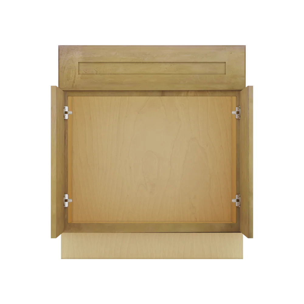 Modernform Cabinet Natural Shaker 30" W X 34 1/2" H X 21" D Sink Base 2 Doors/1 False Front