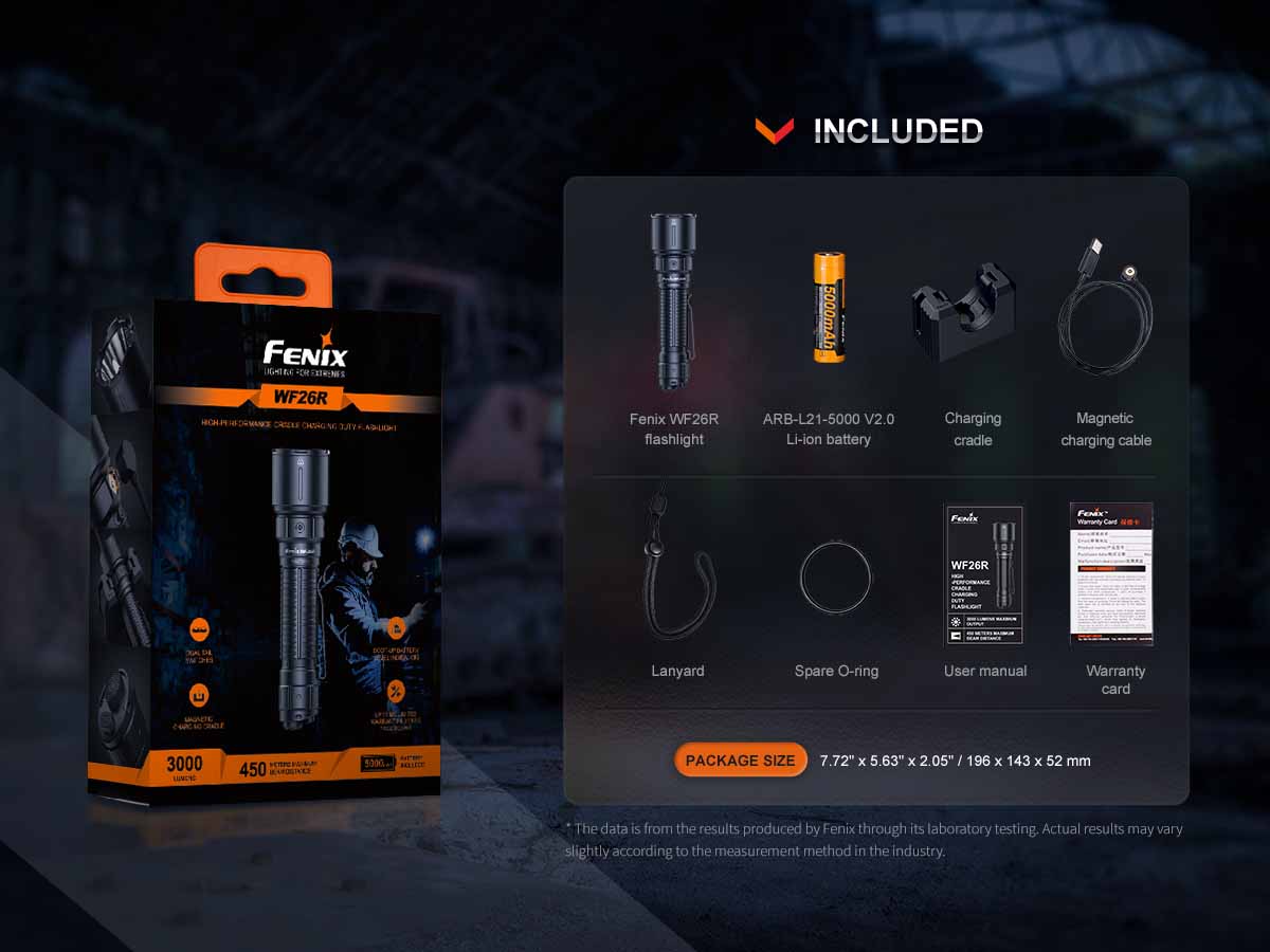 Fenix WF26R Rechargeable Flashlight