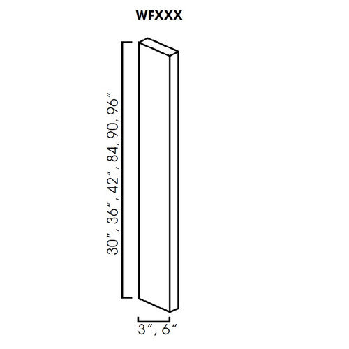 AW-WF396-3/4 ( (AW-GW-TW-PW) Wall Filler 3"Wx3/4"Dx96"H )