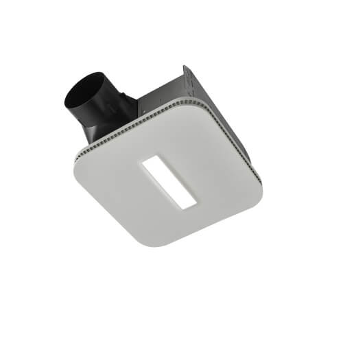 Flex Series Ceiling Bathroom Exhaust Fan w/ CleanCover Grille & Led Light, Energy Star (80 CFM, 0.8 Sones) ( Flex Series Ceiling Bathroom Exhaust Fan w/ CleanCover Grille & Led Light, Energy Star (80 CFM, 0.8 Sones) )