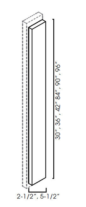 AW-OLF390 ( (AW-GW-TW-PW) Overlay Filler 2-1/2"Wx3/4"Dx84-1/4"H )