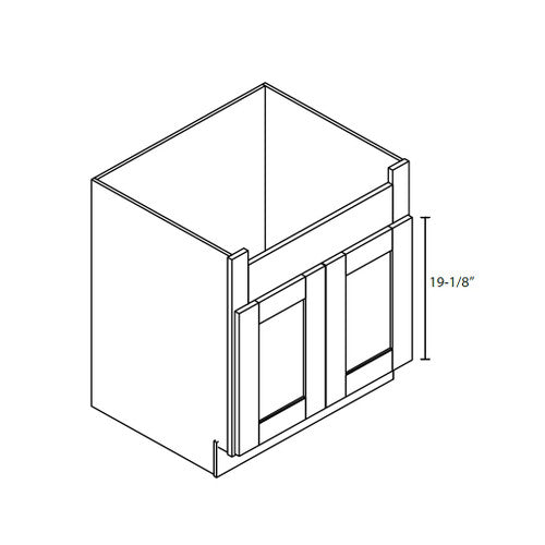 PW-FSB33B ( Farm Sink Base 33"Wx24"Dx34.5"H )
