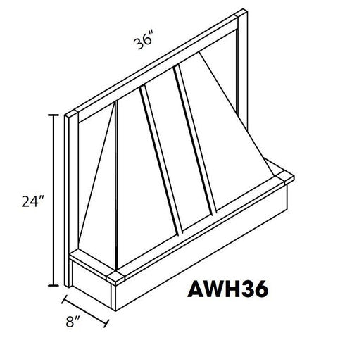 AW-AWH36 ( Wood Hood 36"W )
