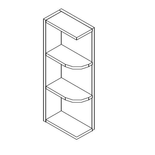 AW-WES536 ( (AW-GW-TW-PW) Wall end shelf 5"Wx11-1/4"Dx36"H )