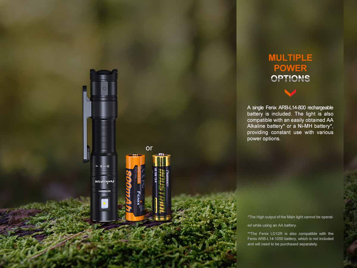 Fenix LD12R Rechargeable EDC Flashlight