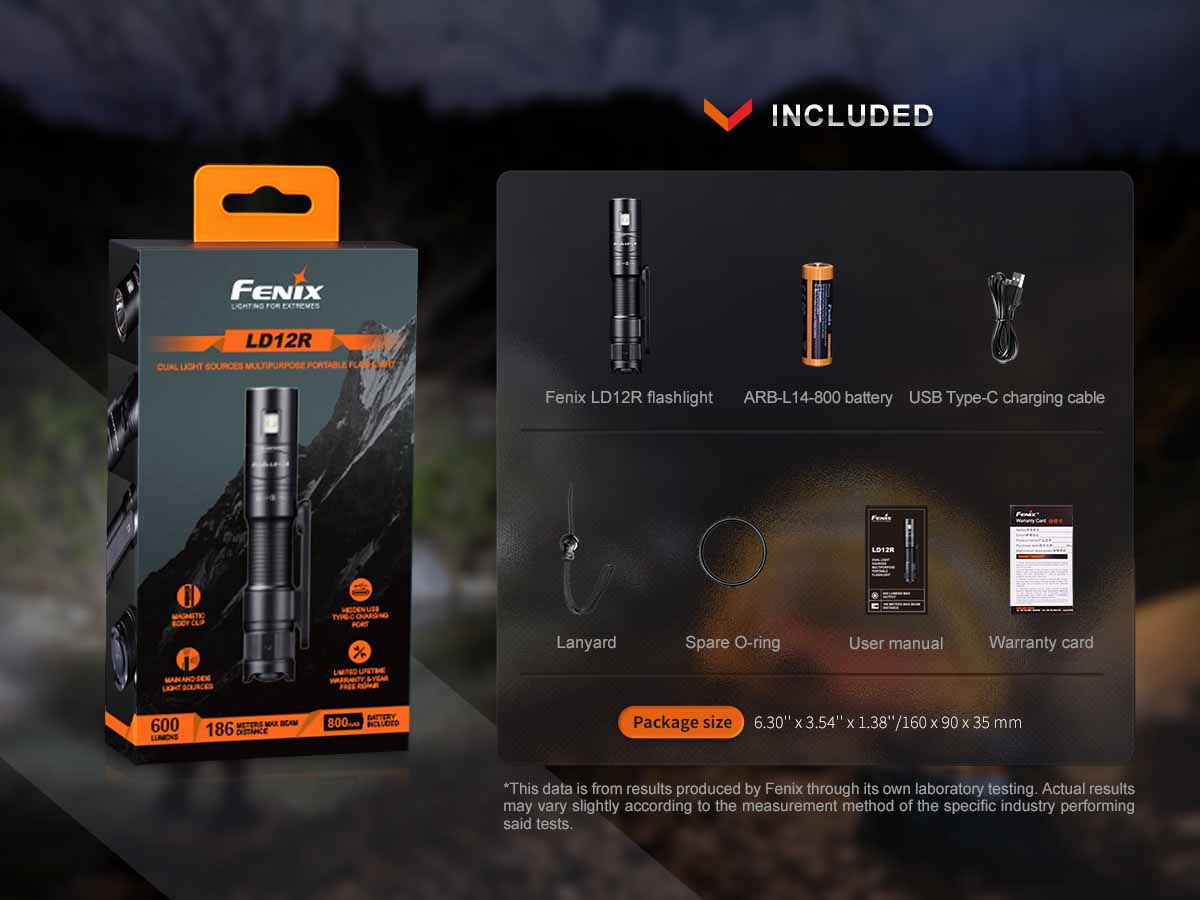 Fenix LD12R Rechargeable EDC Flashlight
