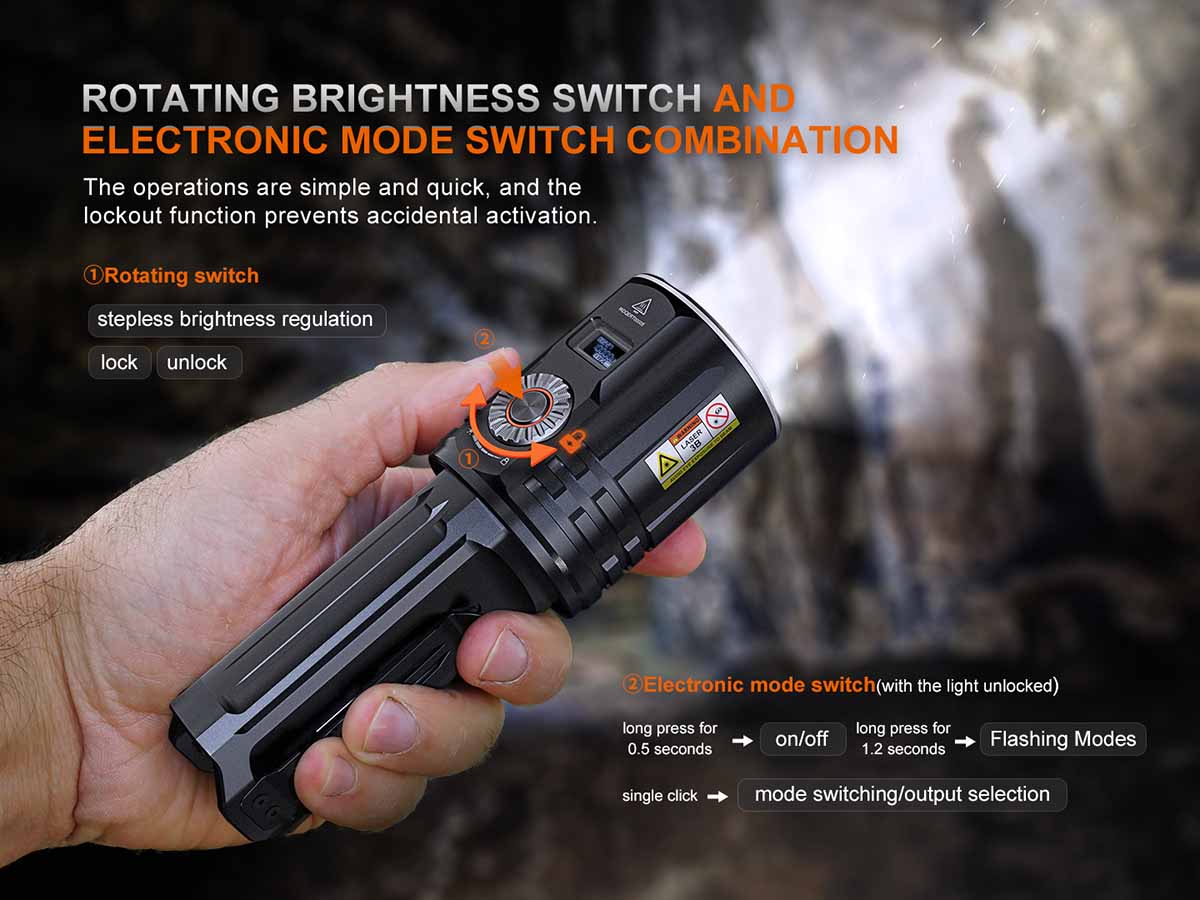 Fenix LR36R White Laser Flashlight