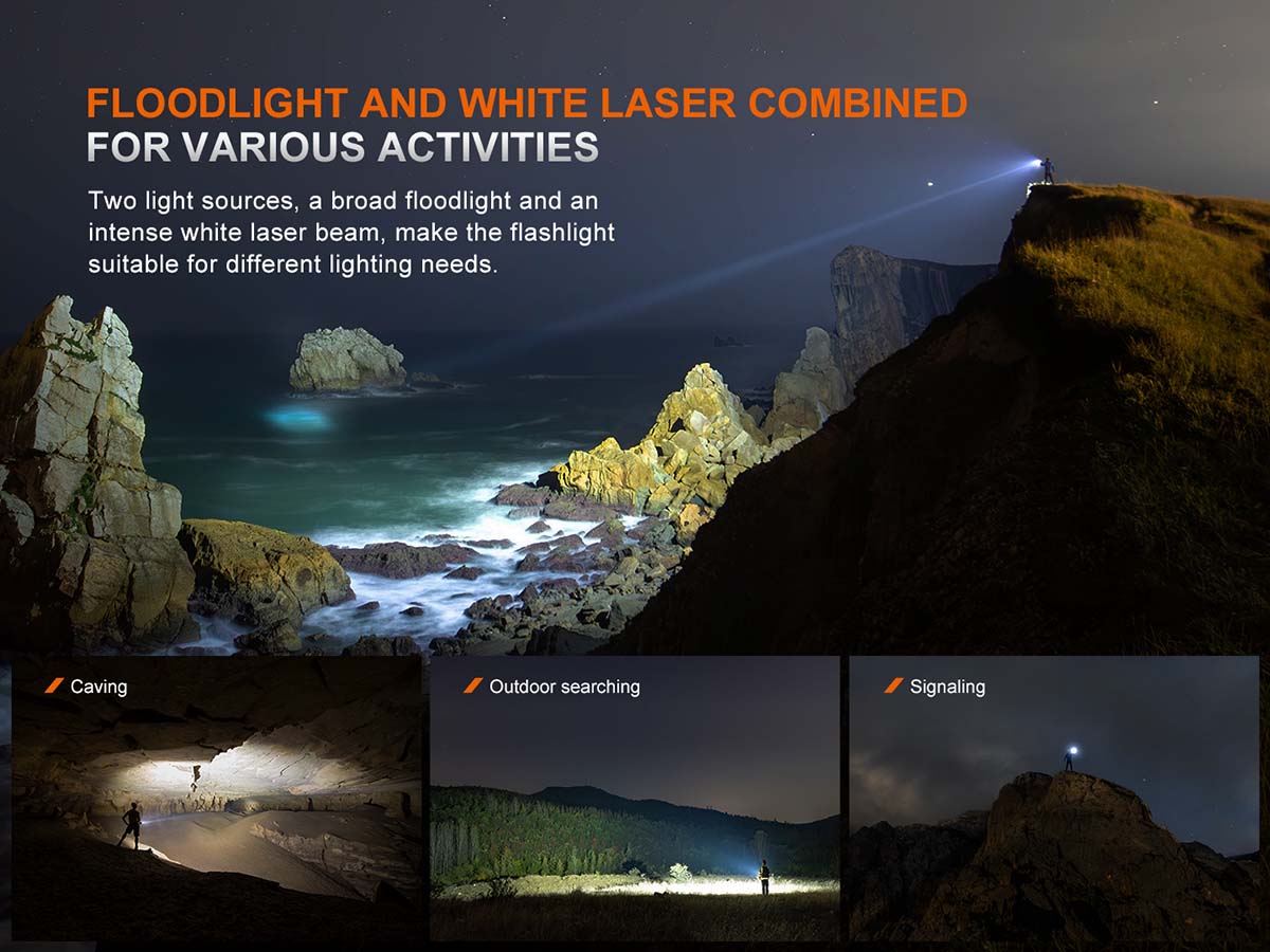 Fenix LR36R White Laser Flashlight