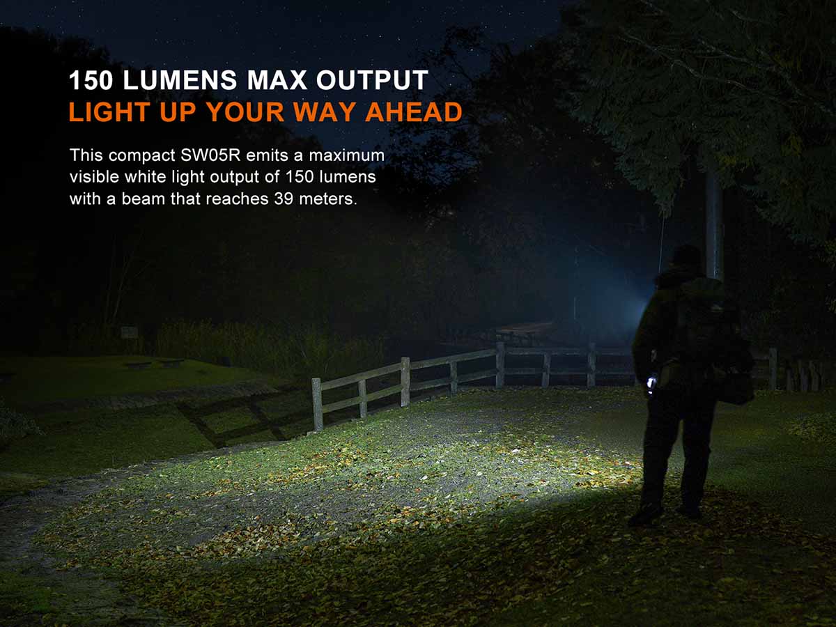 Fenix SW05R-UV Clip On Flashlight with UV Light