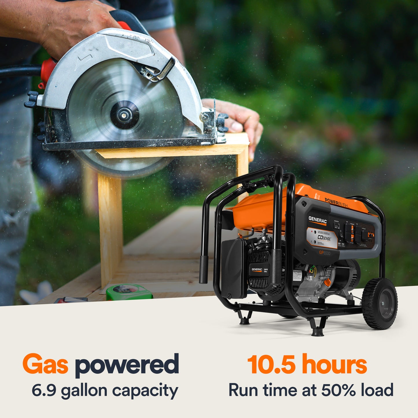 GP Series 6500 COSENSE® 49ST Portable Generator