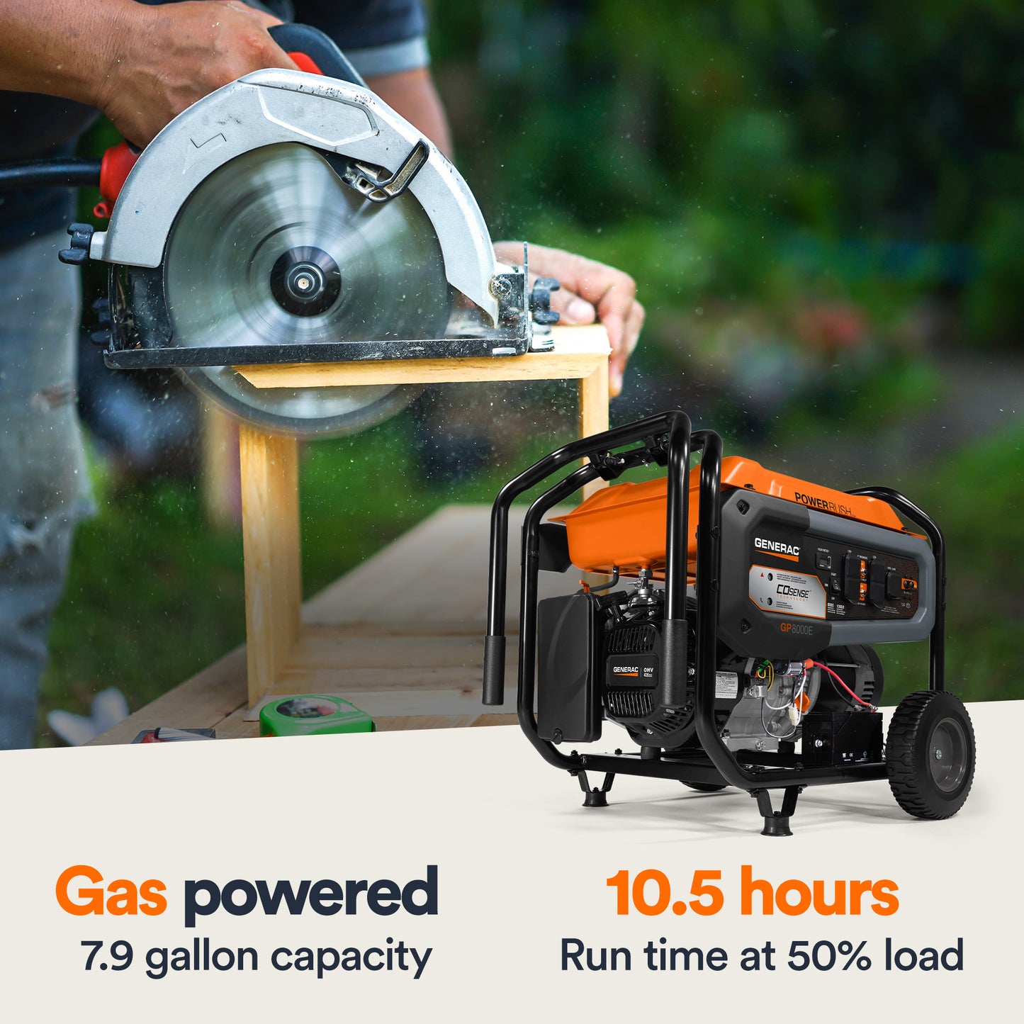 GP Series 8000E  | Electric Start with Cord | 49ST