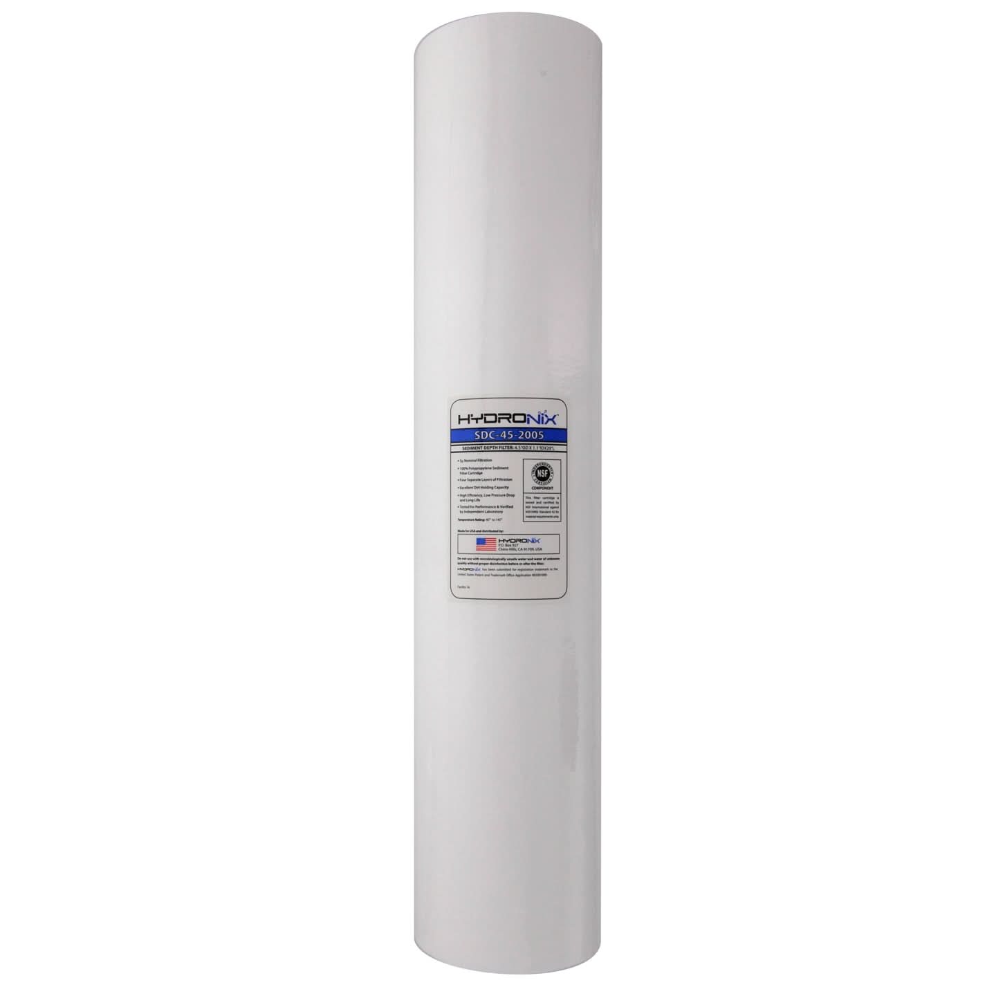 Hydronix SDC-45-2005 Sediment Polypropylene Water Filter Cartridges