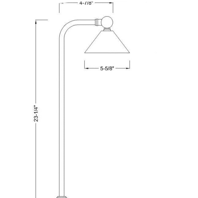 Tulay Bell Antique Brass Path Light