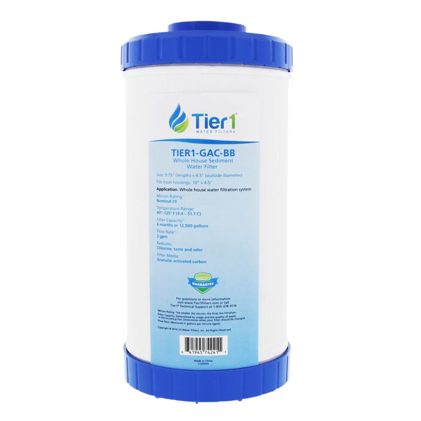 10 X 4.5 Granular Activated Carbon Replacement Filter (20 micron)