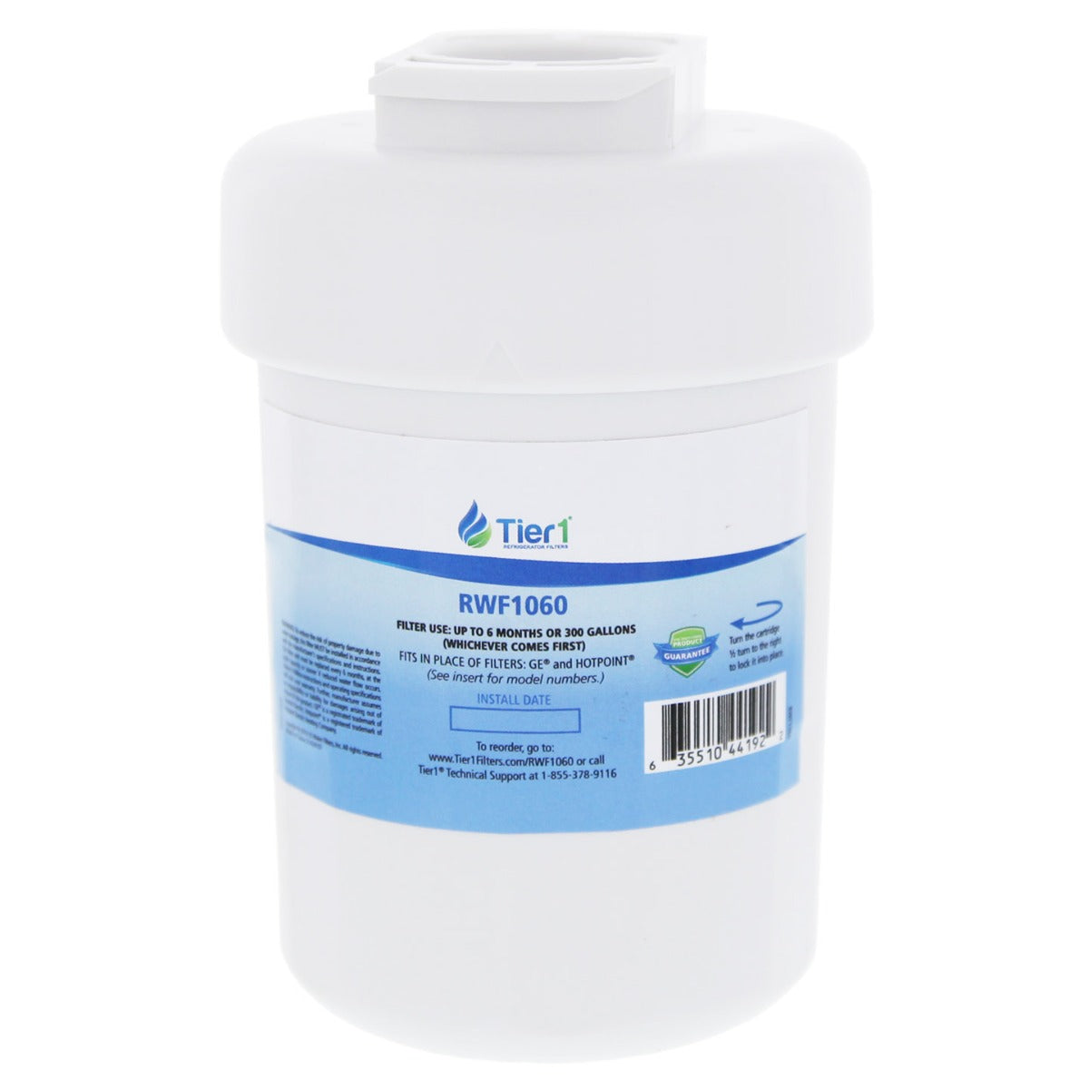 GE MWF Comparable Refrigerator Water Filter with GE Cafe Series Comparable Odor Filter Combo by Tier1