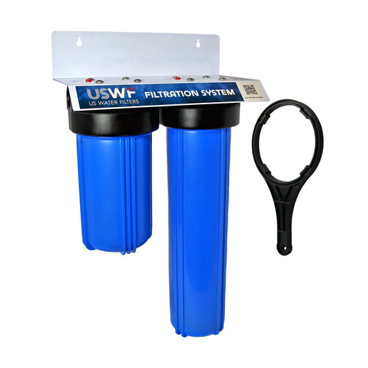 USWF Two-Stage Big Blue Filter Housing (10" & 20", ¾" Inlet/Outlet)