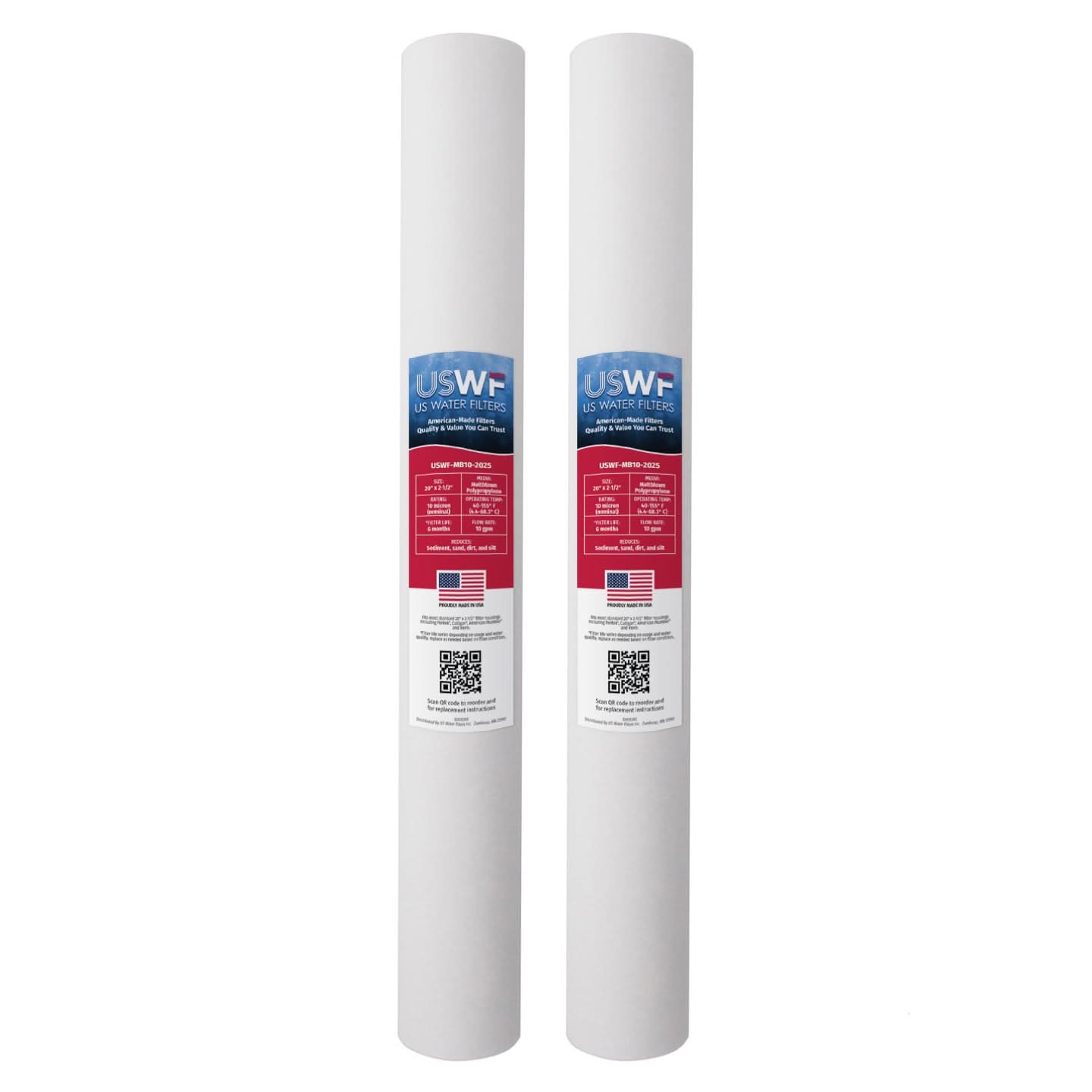 USWF 20" Melt Blown Sediment Filter, 10 Micron
