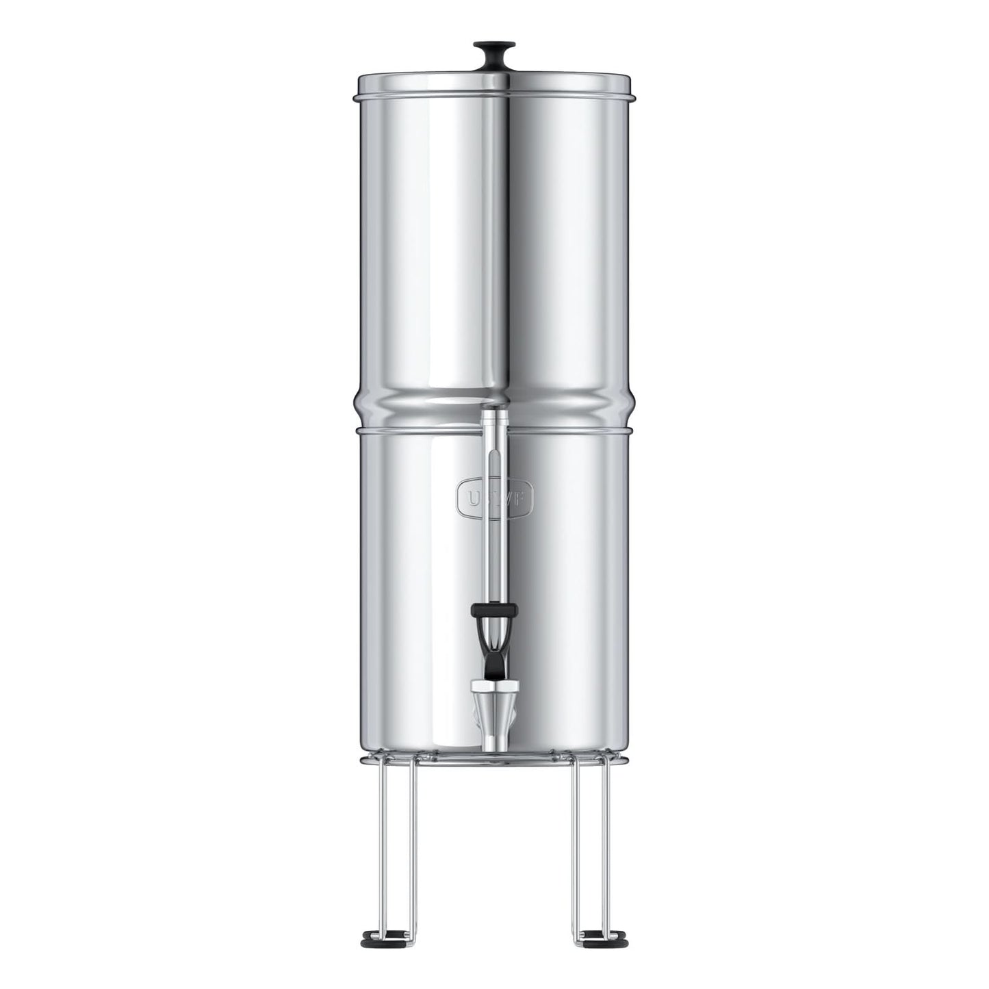 USWF 2.25 Gallon Stainless Steel Gravity Fed Filter System With Fluoride Filtration
